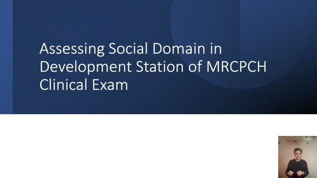 Assessment of Social Domain of Development of a Child