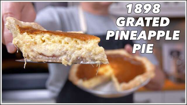 Grated Pineapple Pie From 1898 - Old Cookbook Show
