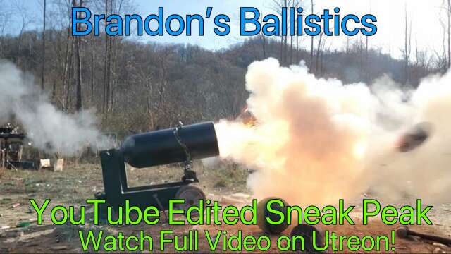 Bowling Ball Cannon MKIV. YouTube Edited Sneak Peak! Full video on Utreon!