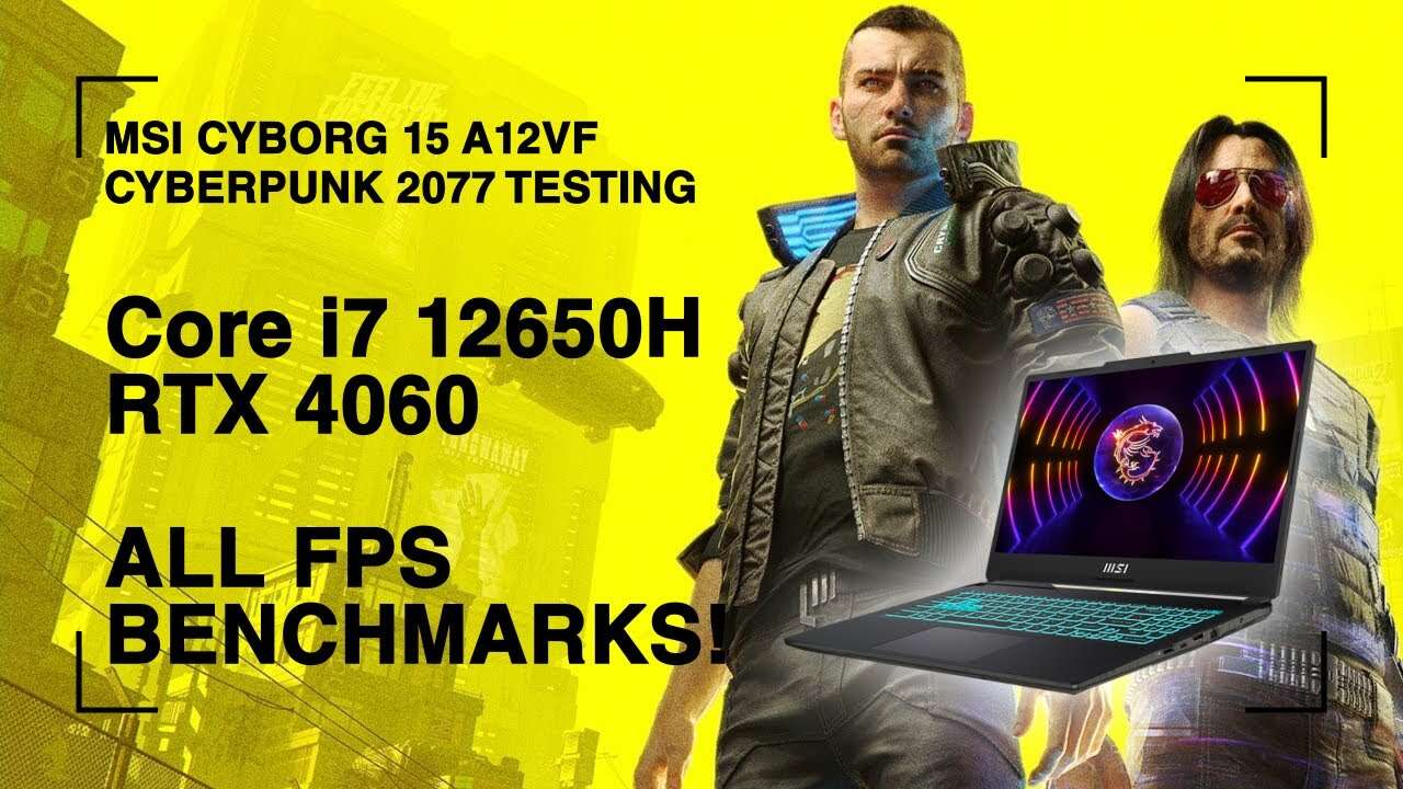 ULTRA RAY TRACING ON AN RTX4060! MSI Cyborg 15 Cyberpunk 2077 Performance Test