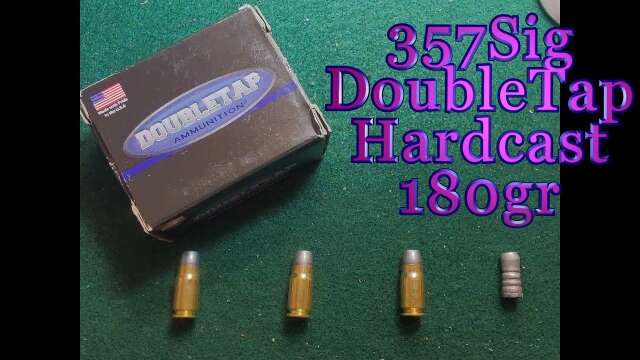 DoubleTap HardCast 180gr in 357sig! 180gr in 357sig!!! #ballistic #gun #geltest #p226 #ammo #357sig