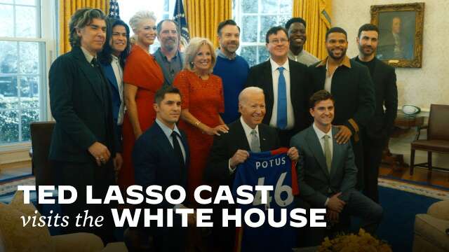 President Biden and the First Lady Host the Cast of Ted Lasso for a Mental Health Discussion