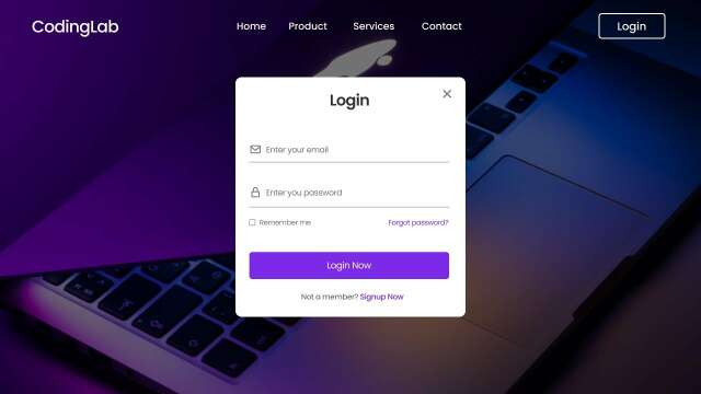 Create Website with Login & Registration Form in HTML CSS & JavaScript