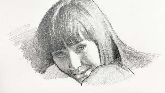 How to see and draw the light and shadows in a portrait