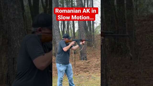 Romanian AK… Slow Motion #shorts