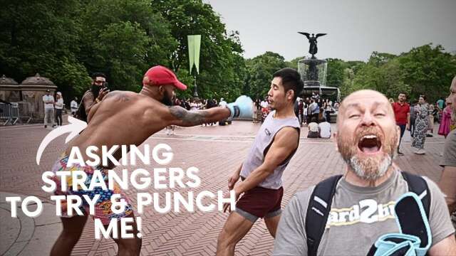Asking strangers in NYC to try & punch me (feat. @hard2hurt)