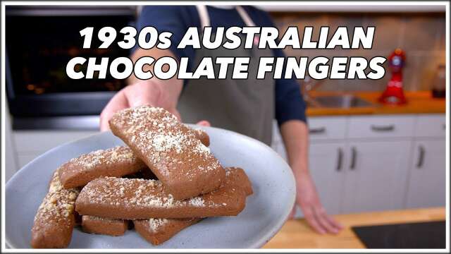 1930s Australian Chocolate Fingers - Old Cookbook Show
