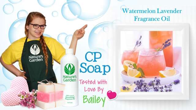 Soap Testing Watermelon Lavender Fragrance Oil- Natures Garden