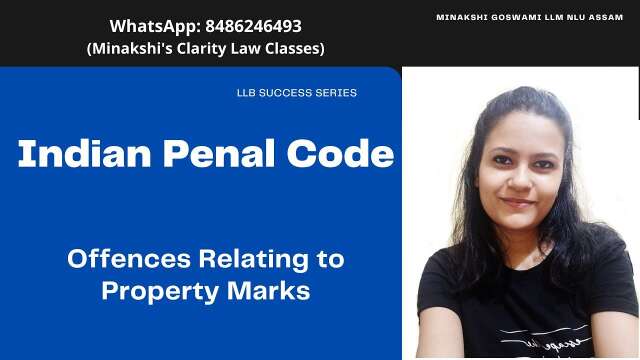 Offences Relating to Property Marks | Indian Penal Code KSLU most important topics for semester exam